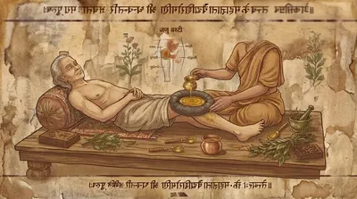 Janu Basti treatment (Ancient)